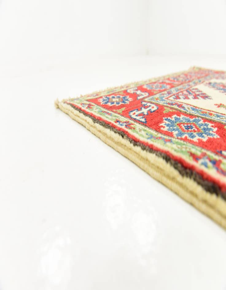 Detail image of  2' 10 x 4' 2  Hand Knotted Kazak Rug