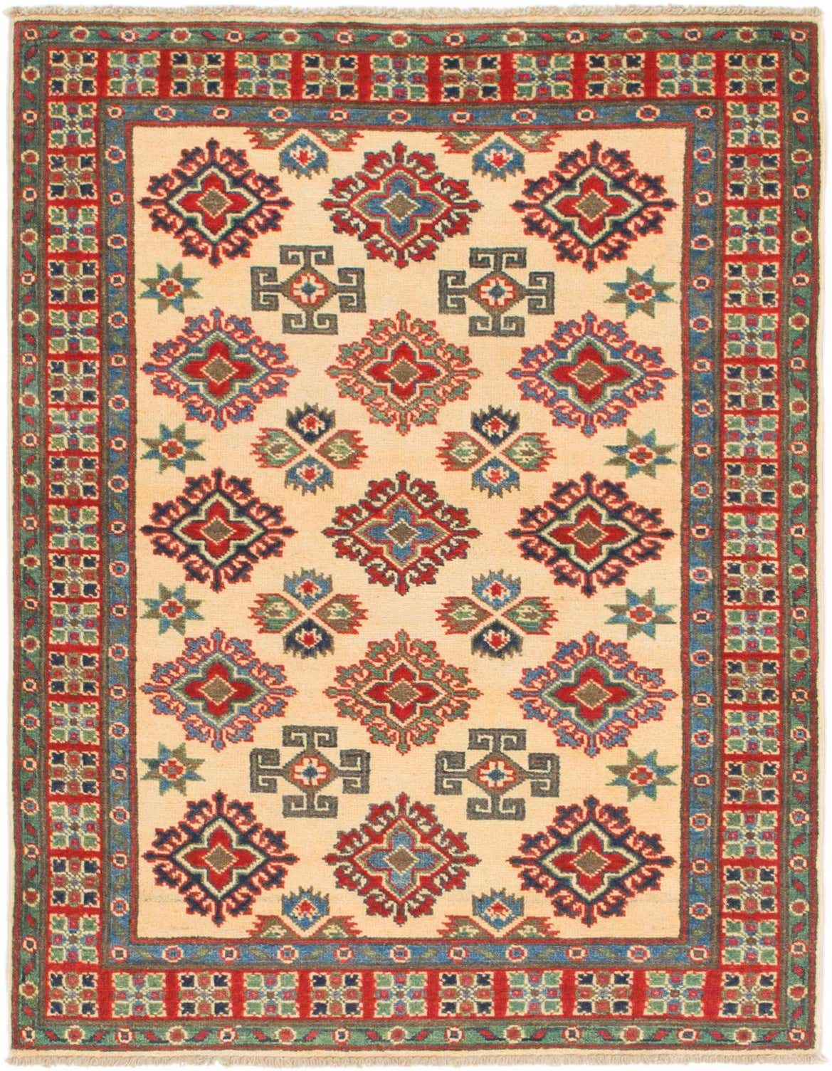 Primary image 3' 3 x 4' 10 Hand Knotted Kazak Rug