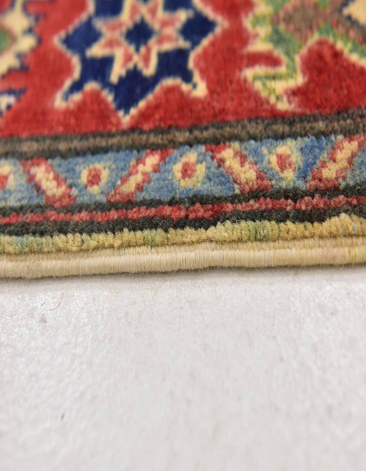 Detail image of  4' x 5' 10  Hand Knotted Kazak Rug