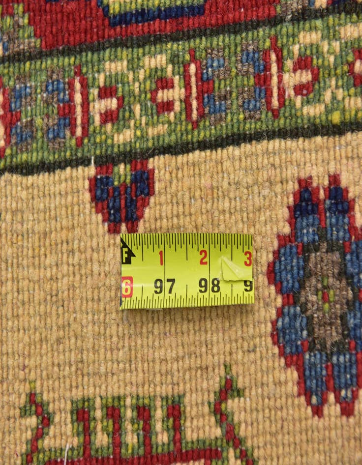 Detail image of  4' x 5' 10  Hand Knotted Kazak Rug