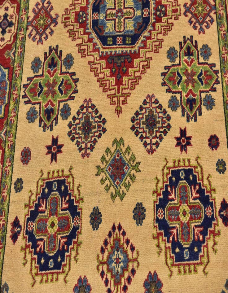 Detail image of  4' x 5' 10  Hand Knotted Kazak Rug
