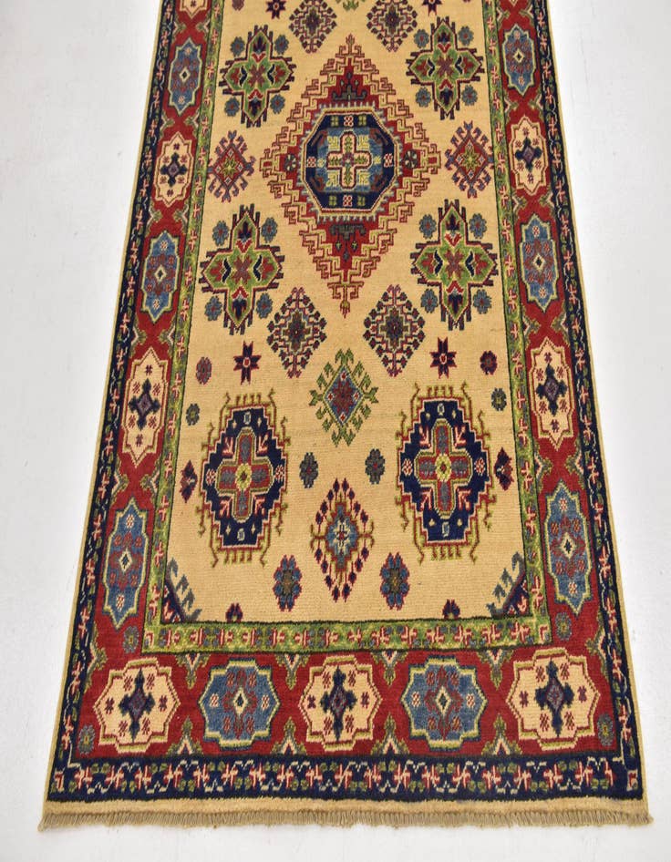 Detail image of  4' x 5' 10  Hand Knotted Kazak Rug