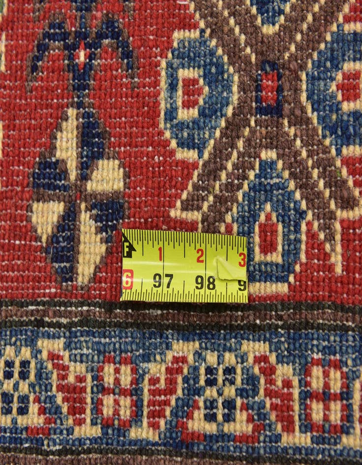 Detail image of  4' x 5' 9  Hand Knotted Kazak Rug