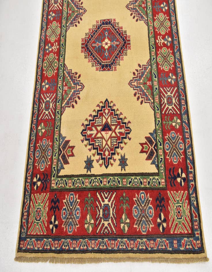 Detail image of  4' x 5' 9  Hand Knotted Kazak Rug