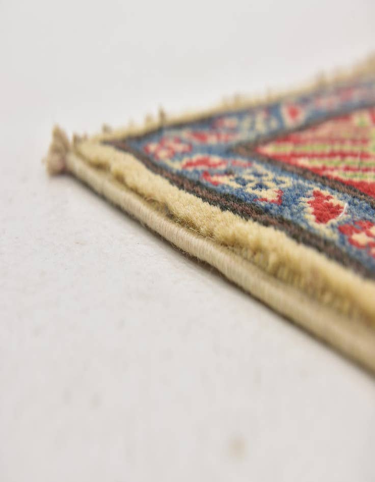 Detail image of  4' x 5' 9  Hand Knotted Kazak Rug