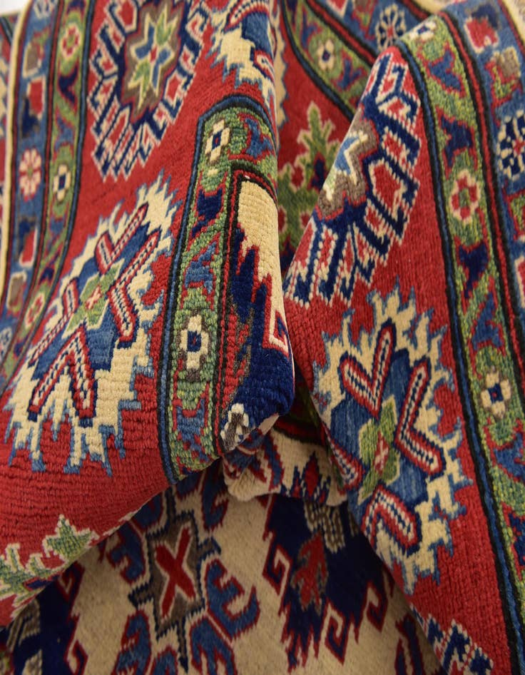 Detail image of  6' 6 x 10' 5  Hand Knotted Kazak Rug