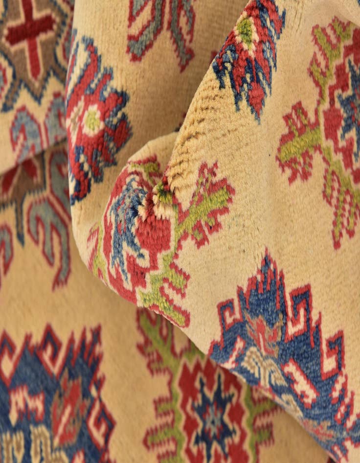 Detail image of  6' x 8' 8  Hand Knotted Kazak Rug