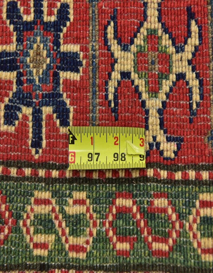 Detail image of  4' x 6' 4  Hand Knotted Kazak Rug