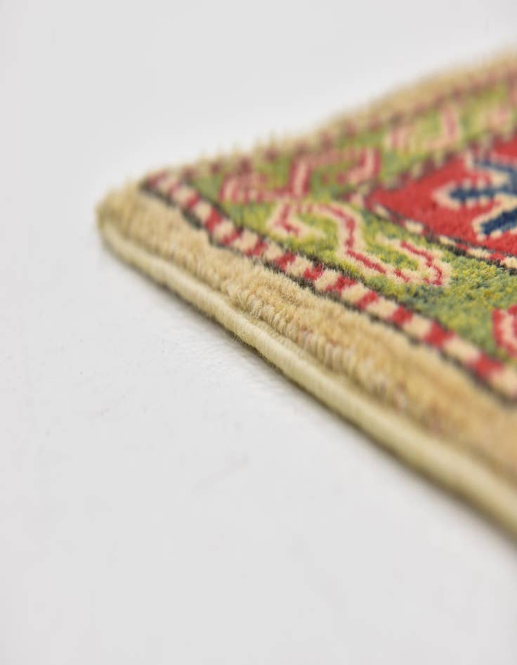 Detail image of  4' x 6' 4  Hand Knotted Kazak Rug