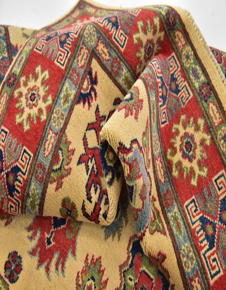 Detail image of  4' x 6'  Hand Knotted Kazak Rug