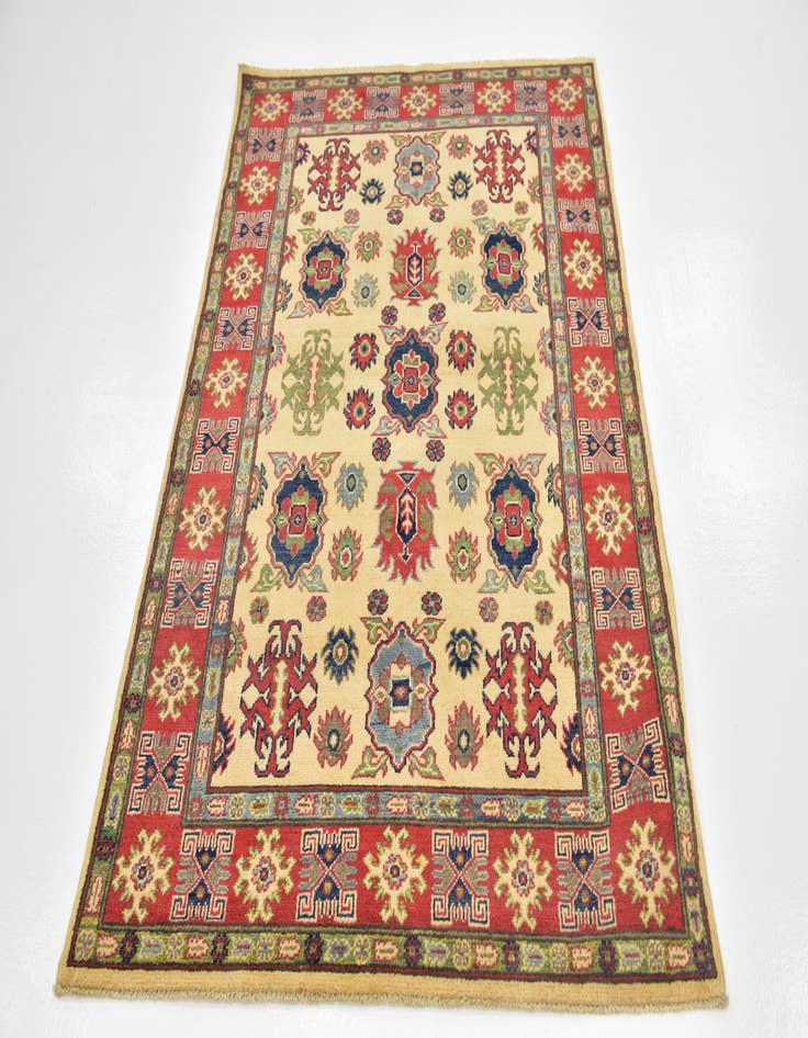 Detail image of  4' x 6'  Hand Knotted Kazak Rug