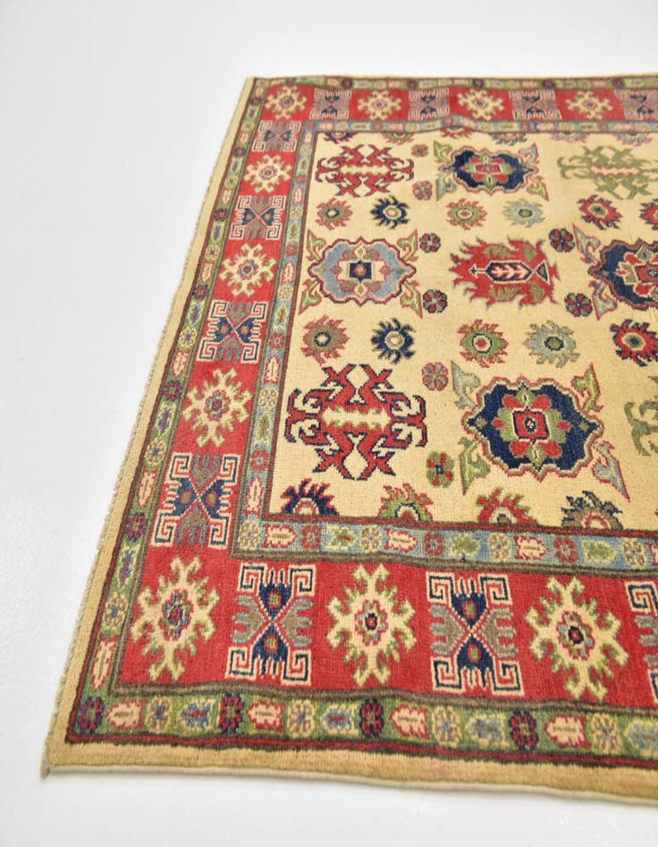 Detail image of  4' x 6'  Hand Knotted Kazak Rug