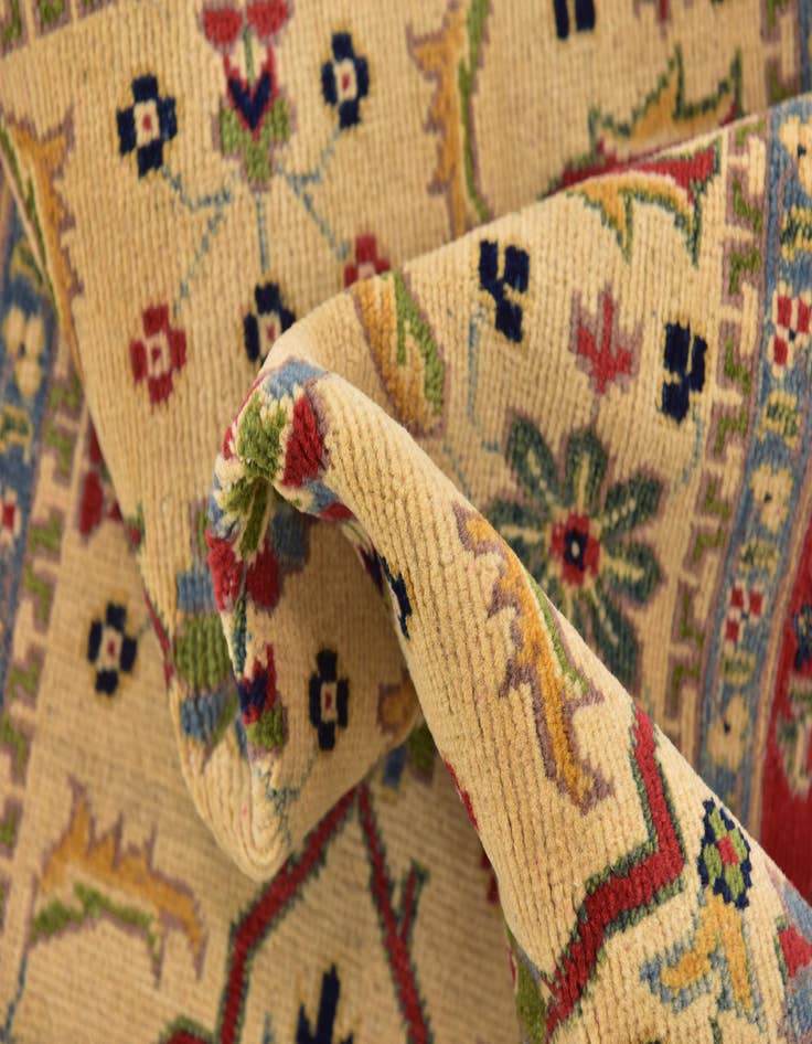 Detail image of  4' x 6'  Hand Knotted Kazak Rug