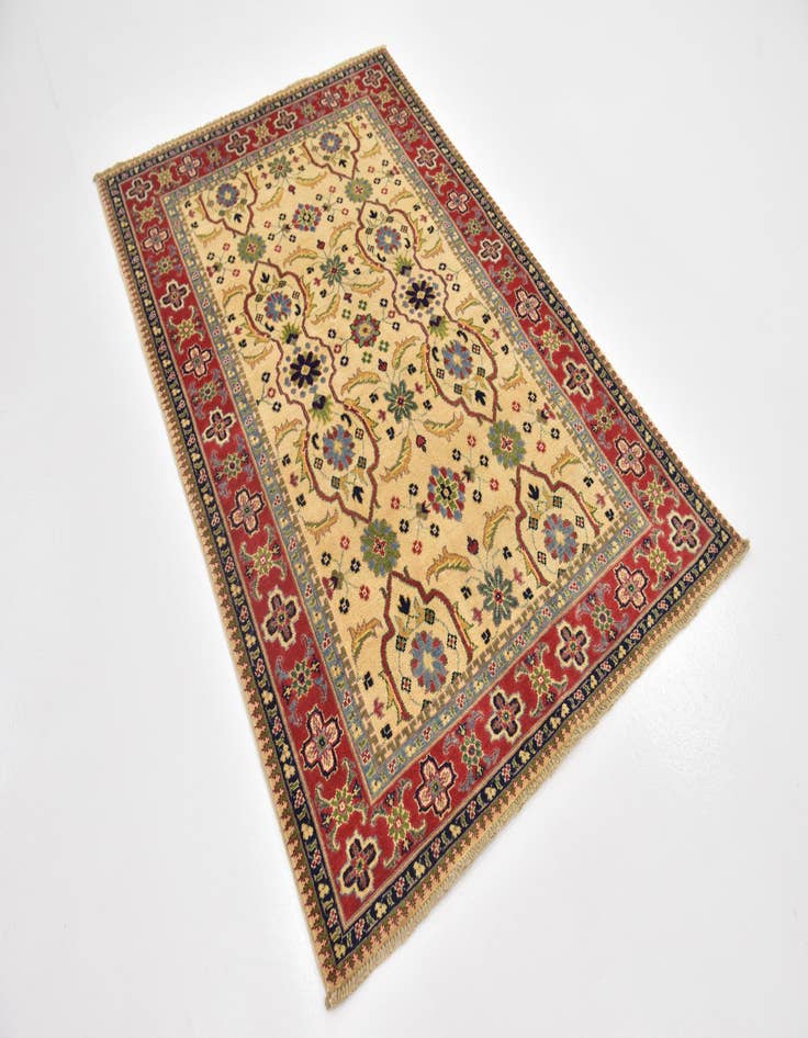 Detail image of  4' x 6'  Hand Knotted Kazak Rug