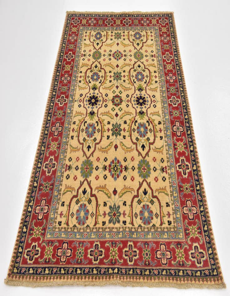 Detail image of  4' x 6'  Hand Knotted Kazak Rug