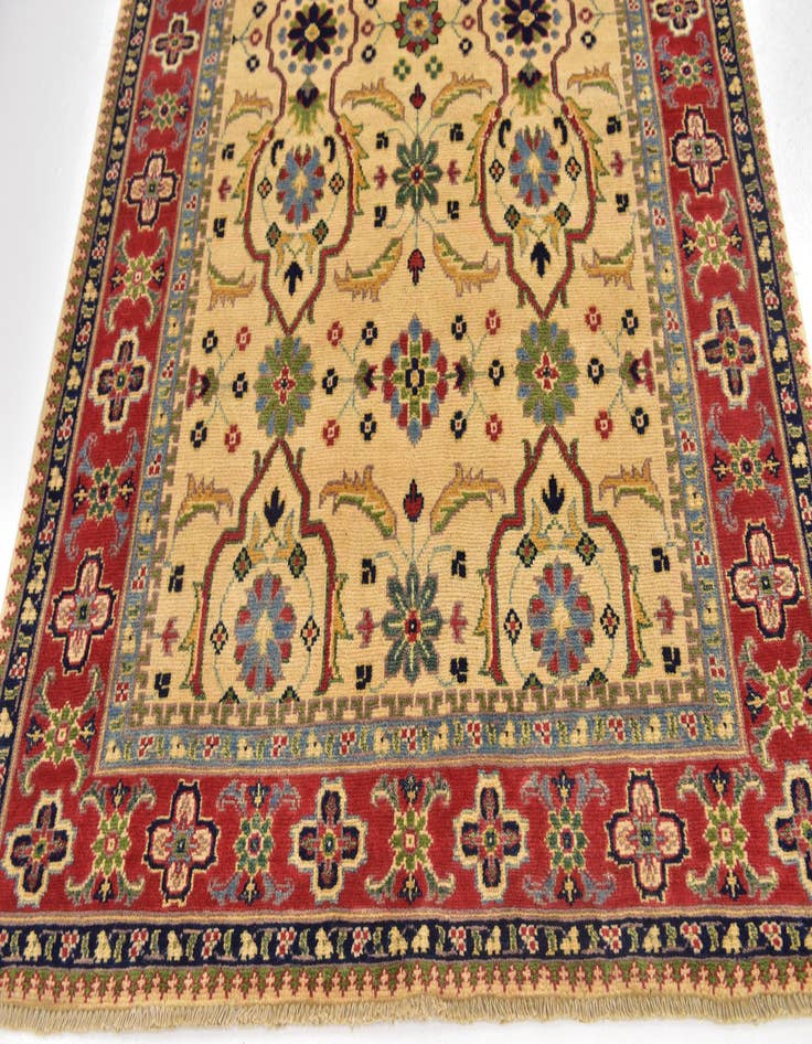 Detail image of  4' x 6'  Hand Knotted Kazak Rug