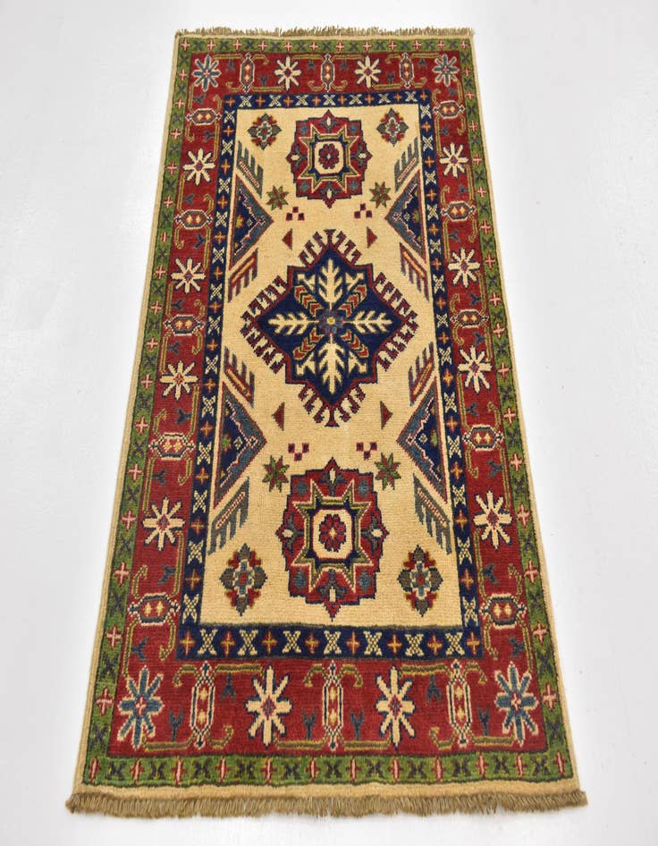 Detail image of  2' 8 x 4' 2  Hand Knotted Kazak Rug