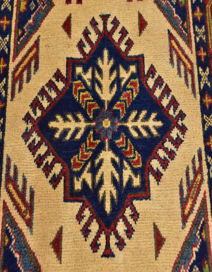 Detail image of  2' 8 x 4' 2  Hand Knotted Kazak Rug