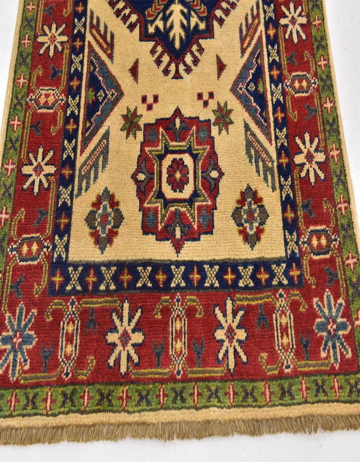 Detail image of  2' 8 x 4' 2  Hand Knotted Kazak Rug