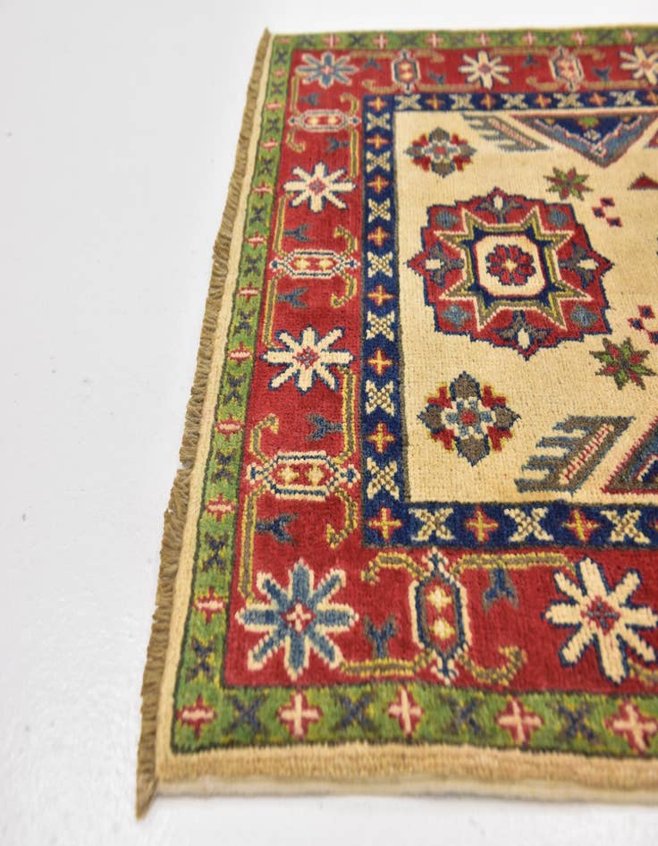 Detail image of  2' 8 x 4' 2  Hand Knotted Kazak Rug