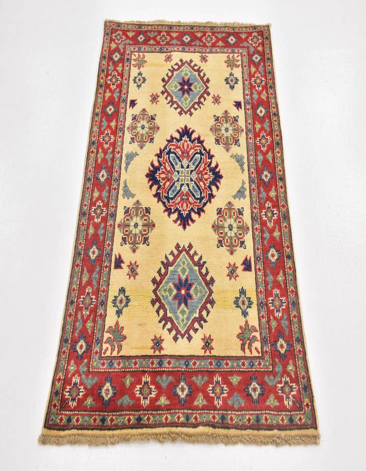 Detail image of  2' 9 x 4' 2  Hand Knotted Kazak Rug