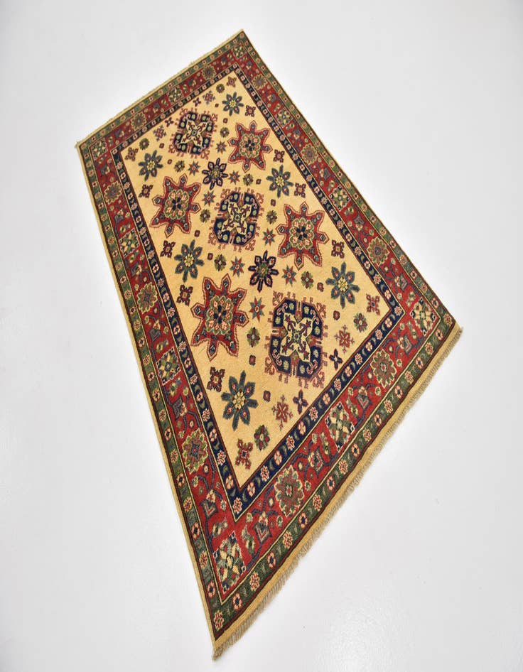 Detail image of  4' x 6'  Hand Knotted Kazak Rug