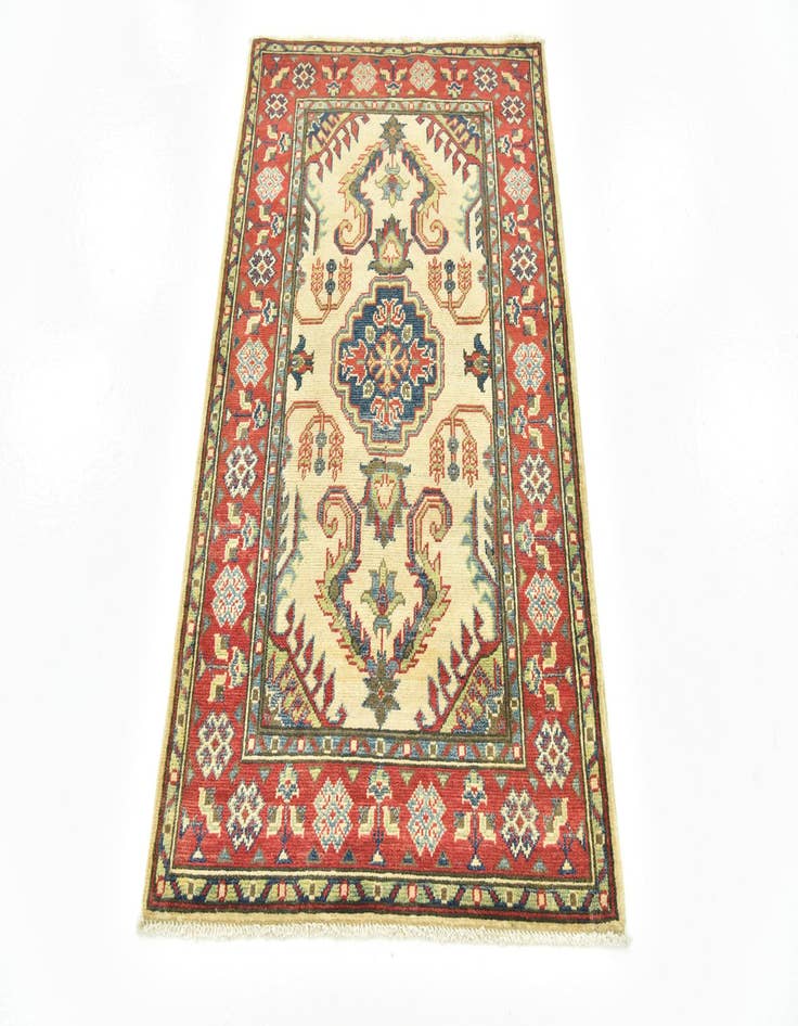 Detail image of  2' 10 x 4' 5  Hand Knotted Kazak Rug