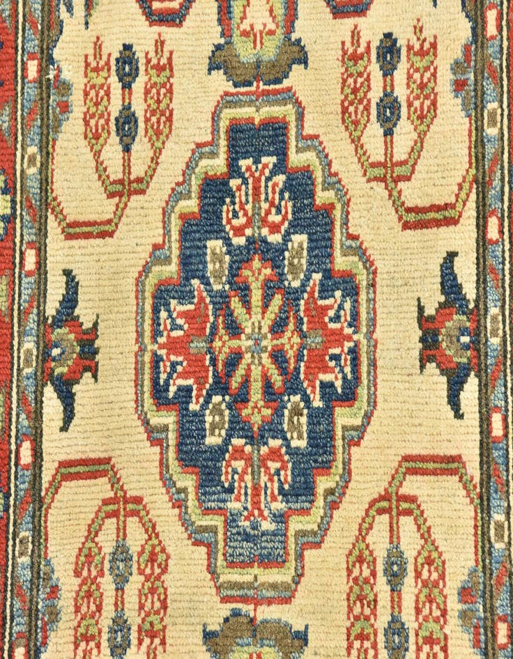 Detail image of  2' 10 x 4' 5  Hand Knotted Kazak Rug