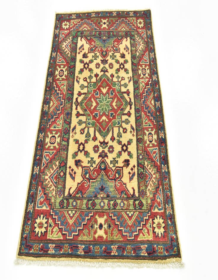 Detail image of  2' 9 x 4' 2  Hand Knotted Kazak Rug