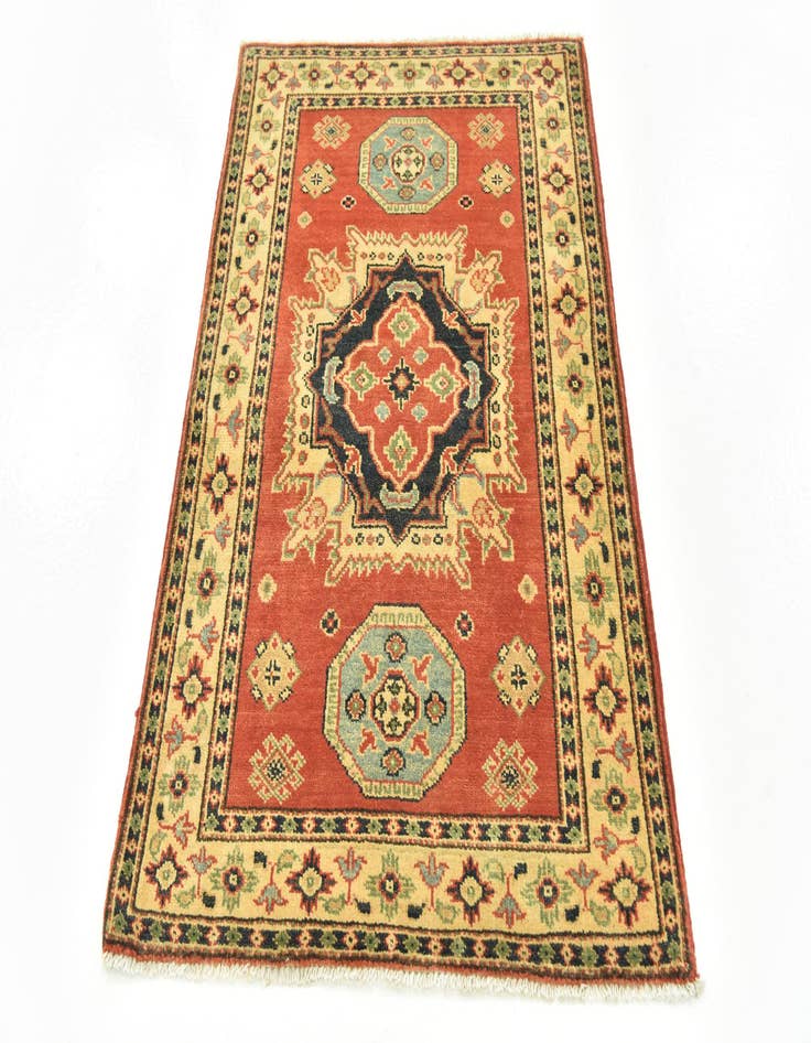 Detail image of  2' 9 x 4'  Hand Knotted Kazak Rug