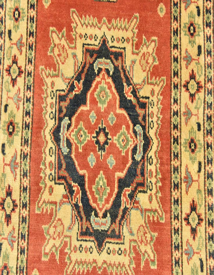 Detail image of  2' 9 x 4'  Hand Knotted Kazak Rug