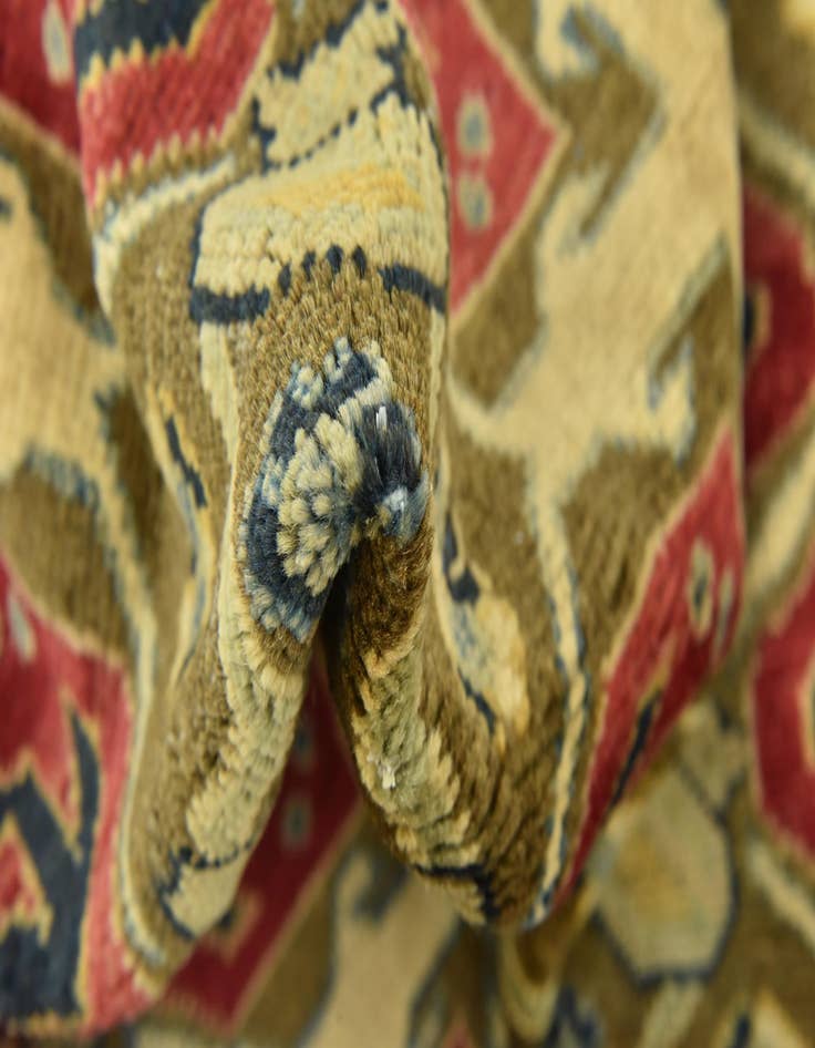 Detail image of  6' 9 x 9' 9  Hand Knotted Kazak Rug