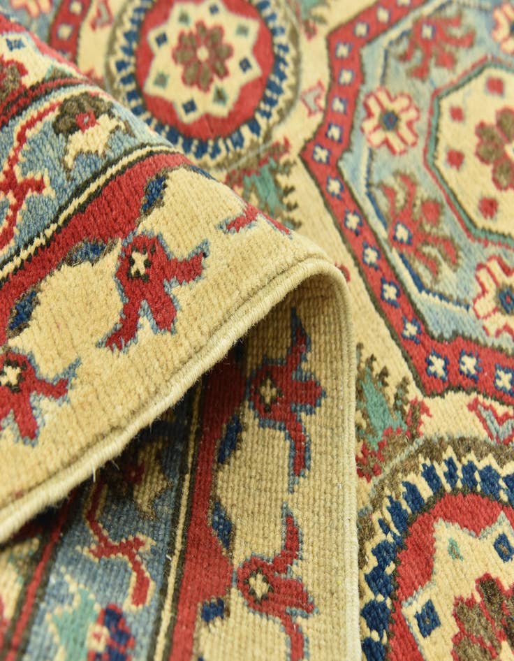 Detail image of  6' x 9'  Hand Knotted Kazak Rug