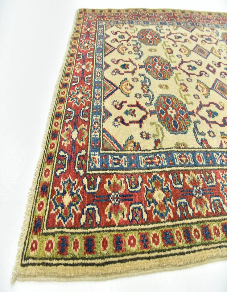 Detail image of  3' 4 x 5'  Hand Knotted Kazak Rug
