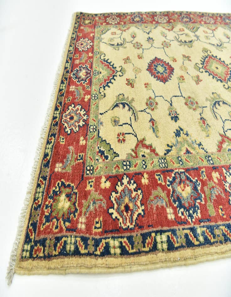 Detail image of  3' 4 x 5' 2  Hand Knotted Kazak Rug