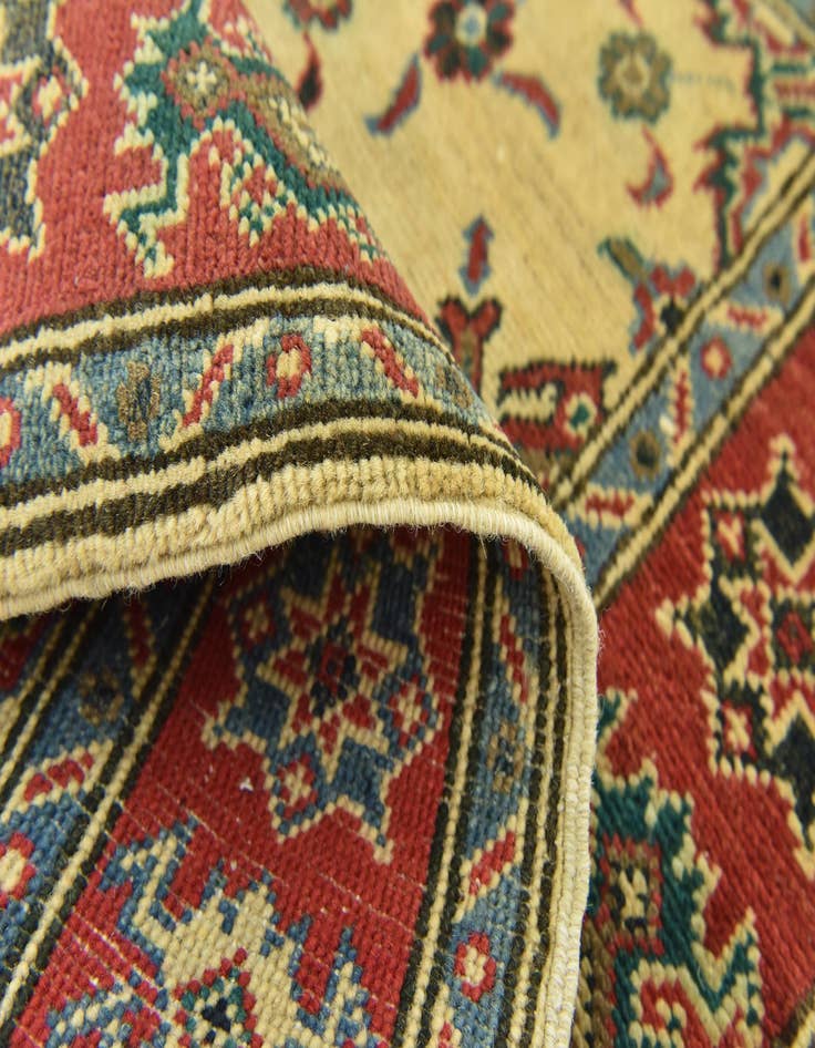 Detail image of  3' 4 x 4' 10  Hand Knotted Kazak Rug