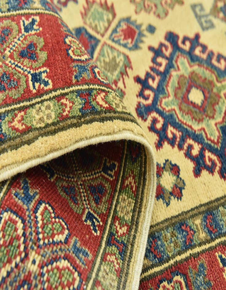 Detail image of  4' 2 x 6' 2  Hand Knotted Kazak Rug