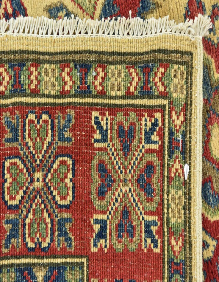 Detail image of  4' 2 x 6' 2  Hand Knotted Kazak Rug