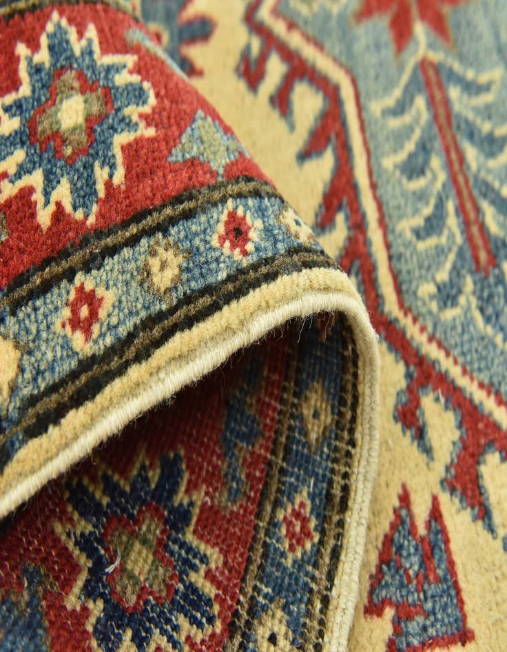 Detail image of  3' 3 x 4' 9  Hand Knotted Kazak Rug
