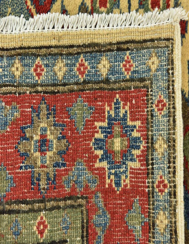 Detail image of  3' 3 x 4' 9  Hand Knotted Kazak Rug
