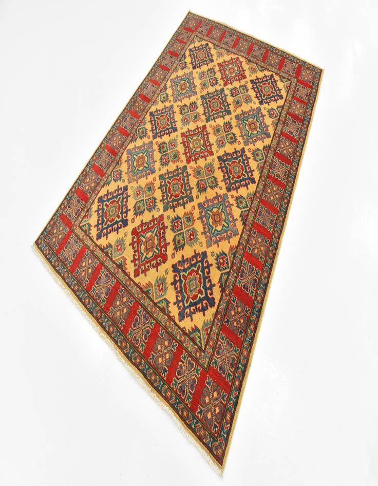 Detail image of  5' x 7'  Hand Knotted Kazak Rug