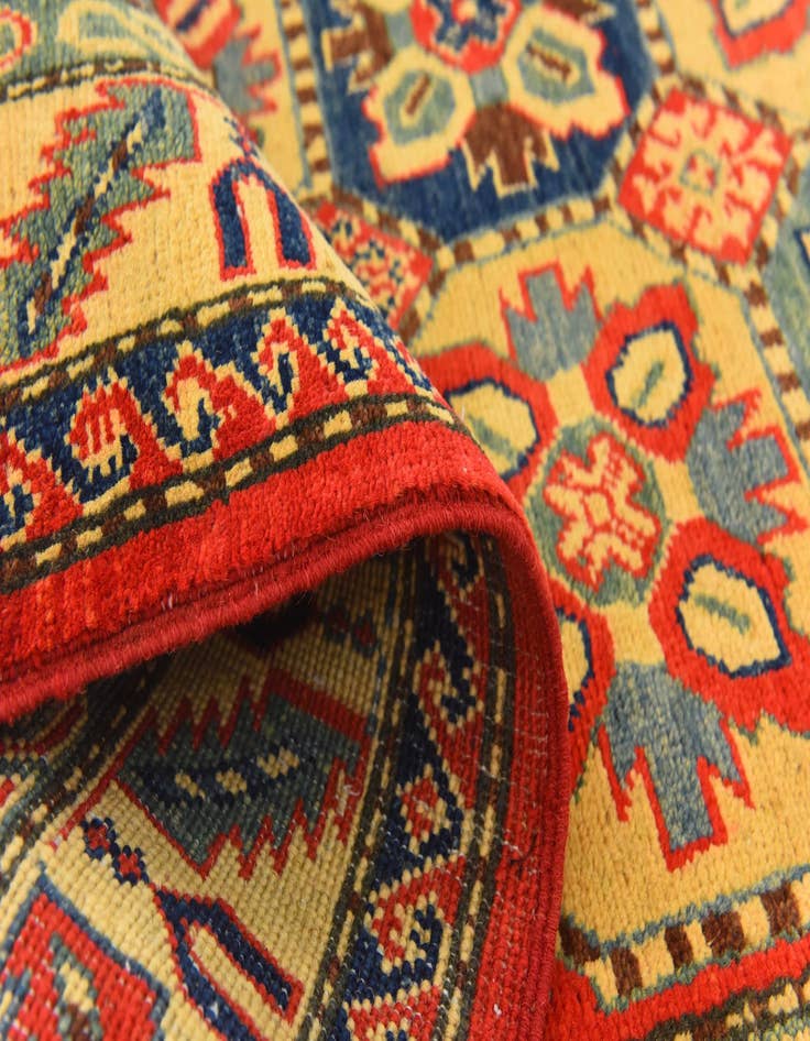 Detail image of  5' x 6' 9  Hand Knotted Kazak Rug