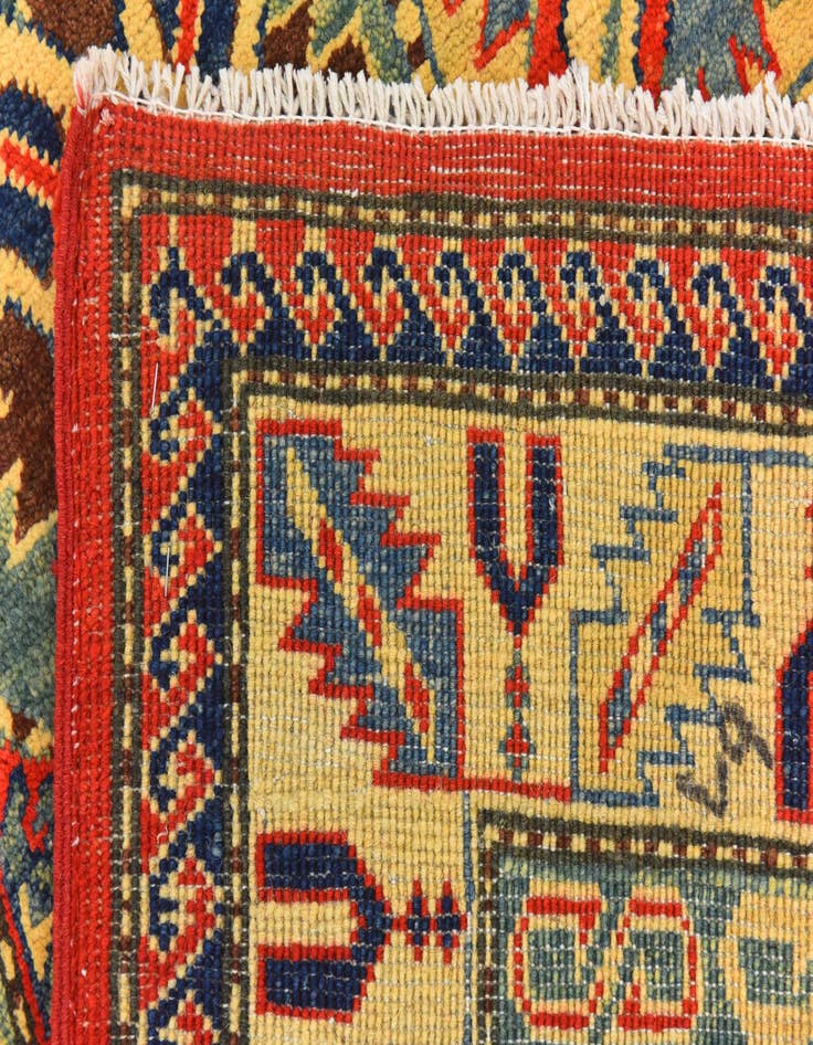 Detail image of  5' x 6' 9  Hand Knotted Kazak Rug
