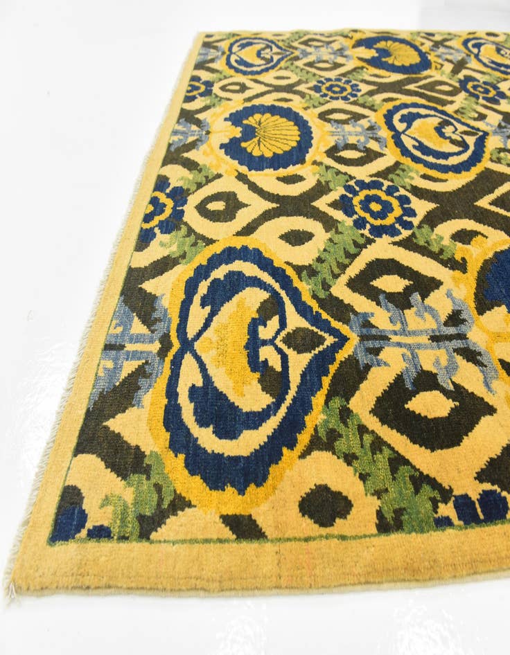 Detail image of  4' 10 x 6' 9  Hand Knotted Kazak Rug