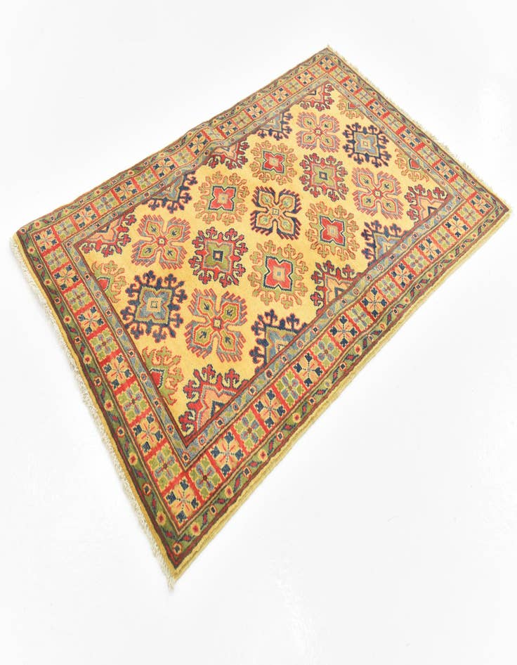 Detail image of  3' 1 x 5'  Hand Knotted Kazak Rug