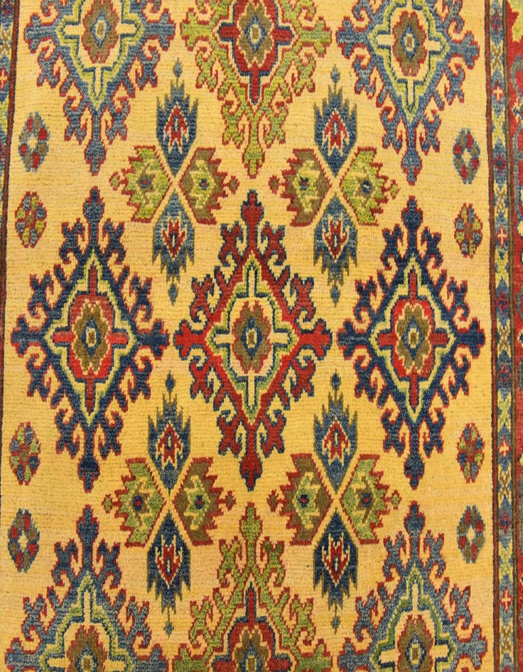 Detail image of  4' x 6' 4  Hand Knotted Kazak Rug
