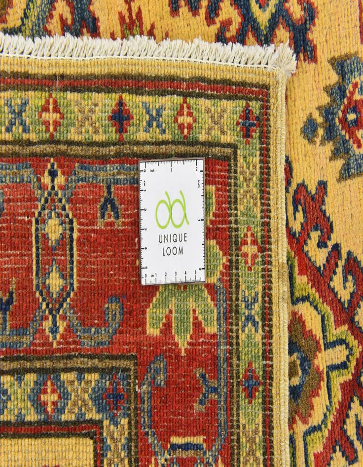 Detail image of  4' x 6' 4  Hand Knotted Kazak Rug