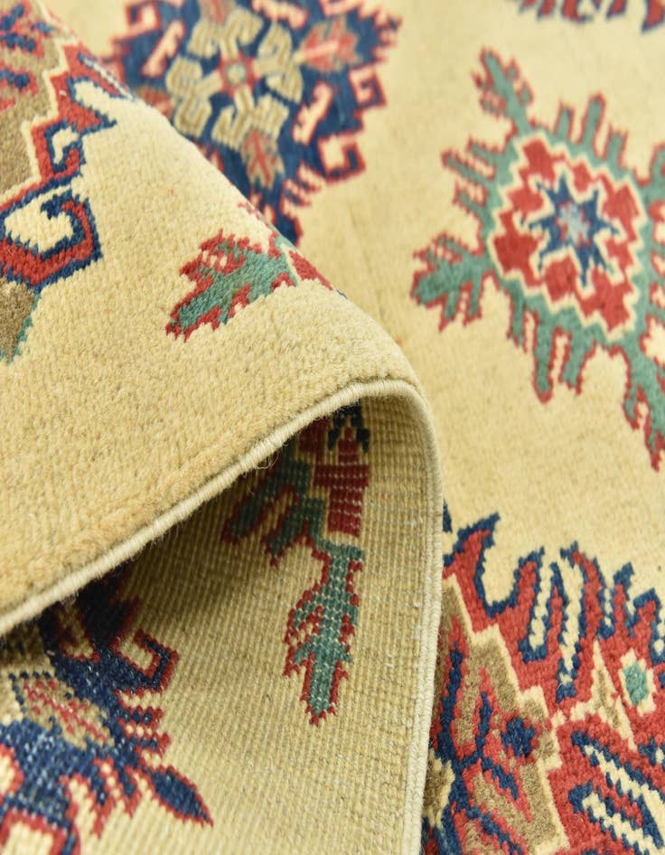 Detail image of  5' 9 x 8'  Hand Knotted Kazak Rug