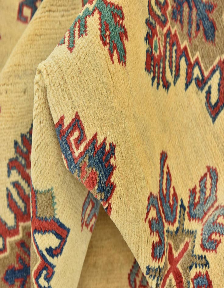 Detail image of  5' 9 x 8'  Hand Knotted Kazak Rug