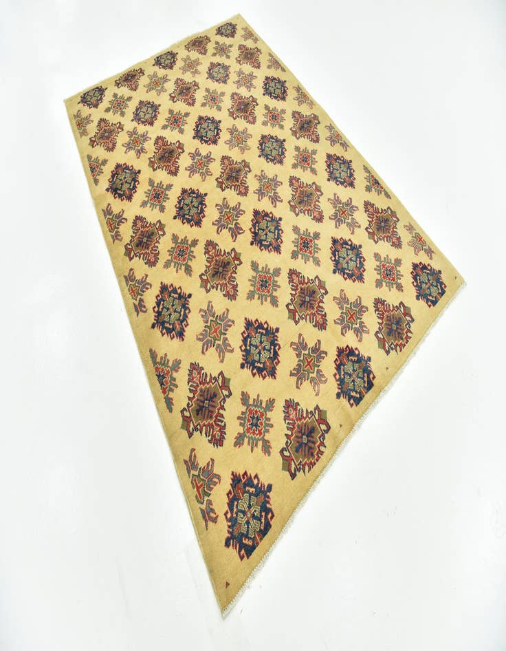 Detail image of  5' 7 x 8'  Hand Knotted Kazak Rug